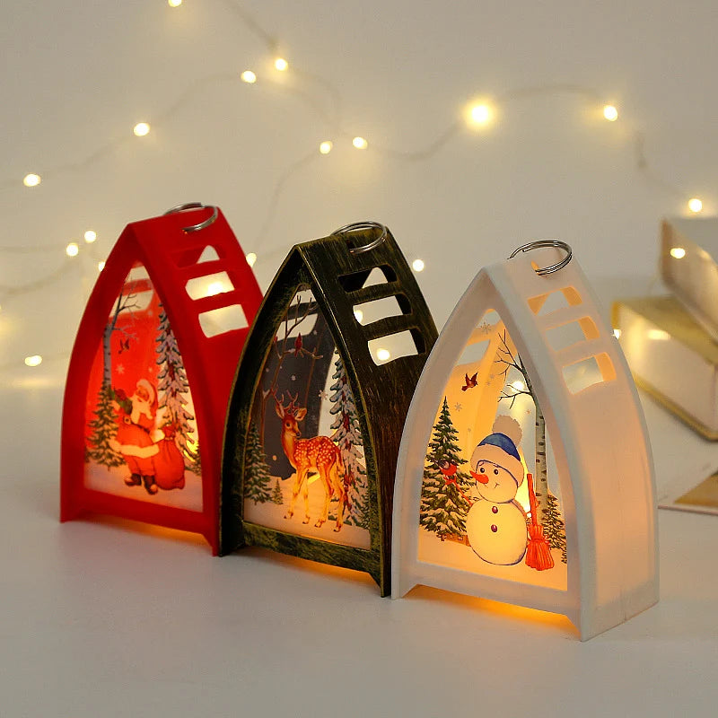 Lantern Stag Cutout Metal Indoor Outdoor