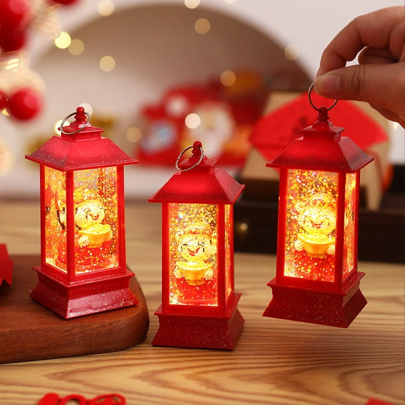 Lantern Sturdy Plastic Integrated LED Festive Motif