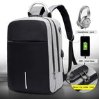 Laptop Backpack Anti-Theft Hidden Zippers & USB Charging