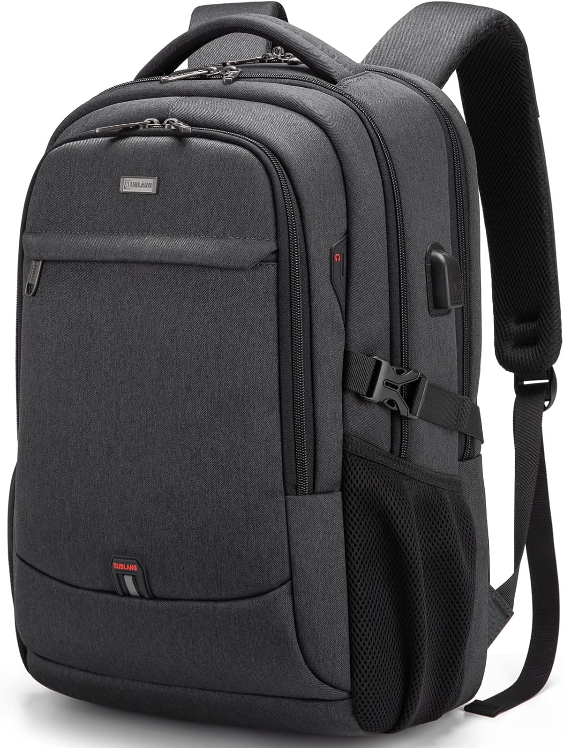 Laptop Backpack Built-In USB Port Hidden Anti-Theft Water-Resistant