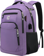 Laptop Backpack Fits 15.6 Inch Anti-Theft USB Charging