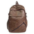 Laptop Backpack Genuine Leather Multiple Compartments