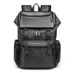 Laptop Backpack Premium Leather Padded Straps Fits 15-Inch Laptop