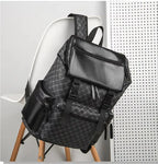 Laptop Backpack Premium Leather Padded Straps Fits 15-Inch Laptop