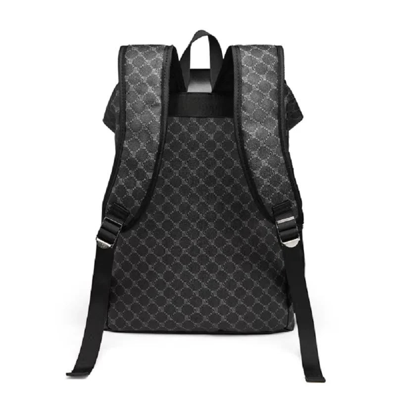 Laptop Backpack Premium Leather Padded Straps Fits 15-Inch Laptop