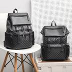 Laptop Backpack Premium Leather Padded Straps Fits 15-Inch Laptop