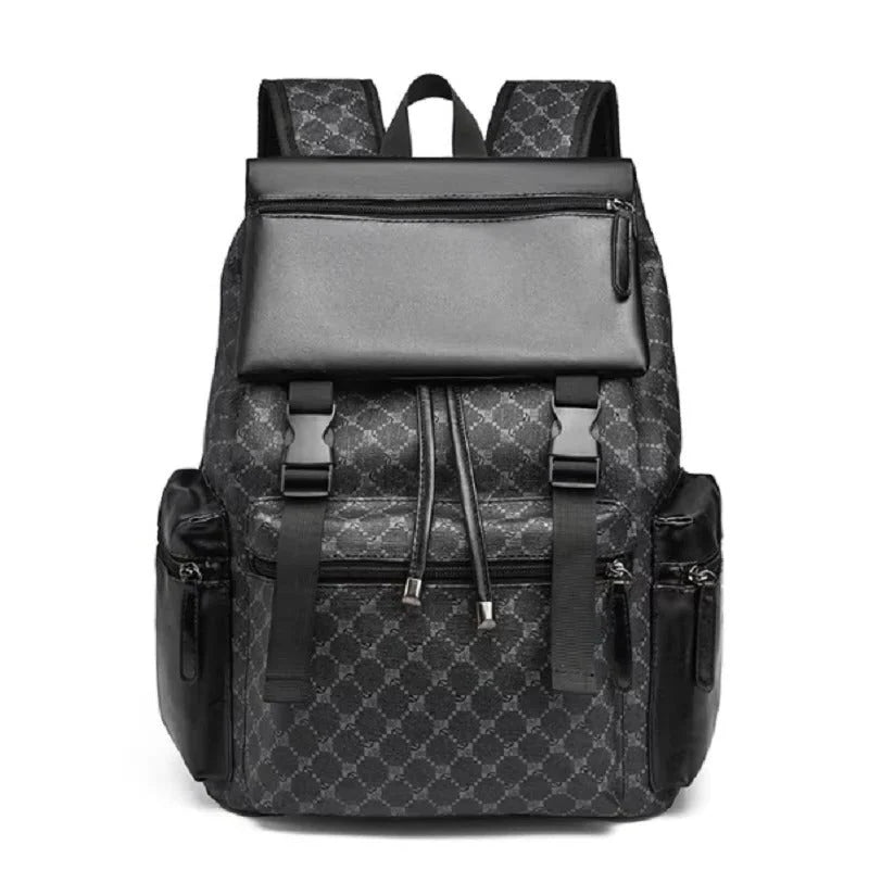 Laptop Backpack Premium Leather Padded Straps Fits 15-Inch Laptop