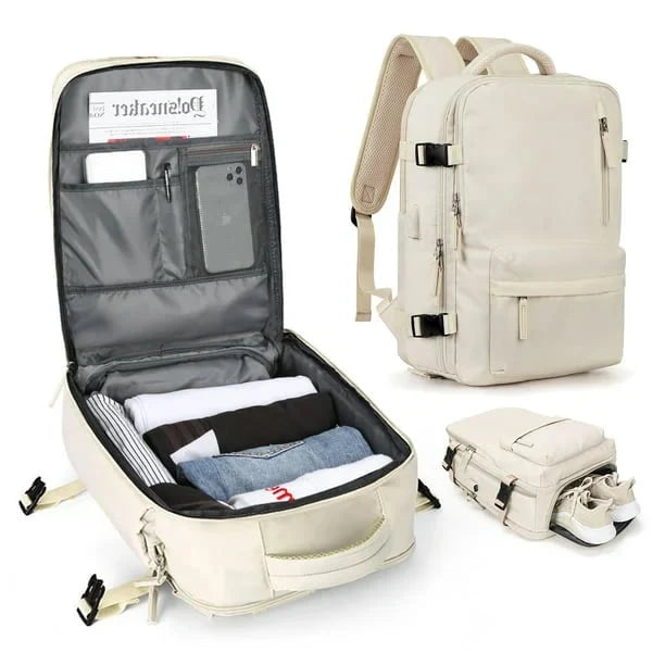 Laptop Backpack USB Charging Water-Resistant 35L