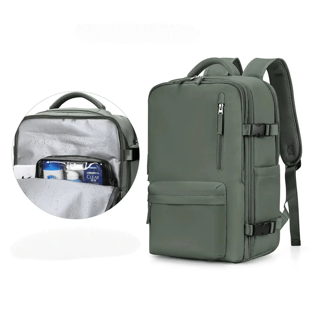 Laptop Backpack USB Charging Water-Resistant 35L