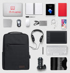 Laptop Backpack Water-Resistant Built-In USB Fits 15 Inch
