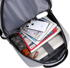 Laptop Backpack Water-Resistant Built-In USB Fits 15 Inch