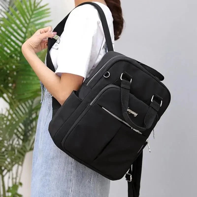Laptop Backpack Water-Resistant Nylon USB Charging Port