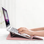 Laptop Bag Foldable Ergonomic Stand Magnetic Closure