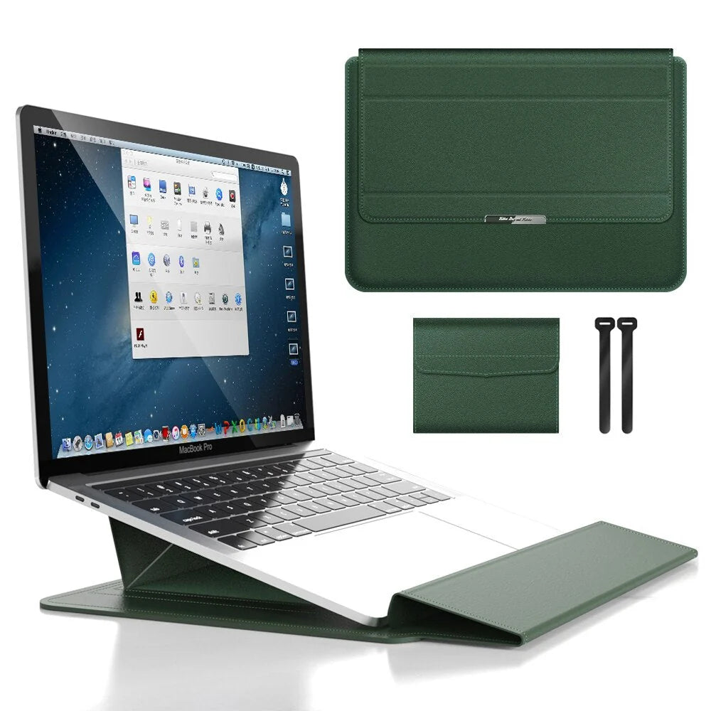 Laptop Bag Foldable Ergonomic Stand Magnetic Closure