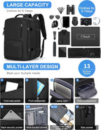 Laptop Bag Padded Sleeve Multi-Compartment Fits 14–17 Inch