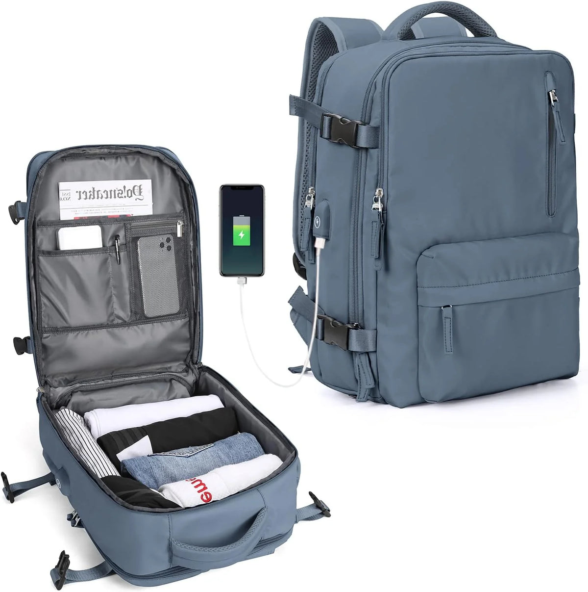 Laptop Bag Padded Sleeve Multi-Compartment Fits 14–17 Inch
