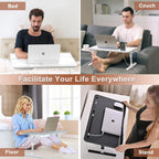 Laptop Desk Height & Tilt Adjustable With Storage Drawer