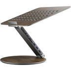 Laptop Stand Adjustable 360 Degree Rotating USB-C Docking Station