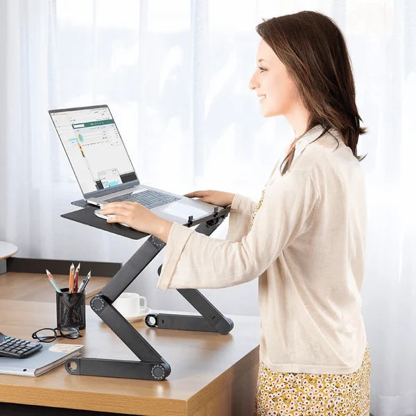 Laptop Stand Adjustable Height 360° Rotating Legs
