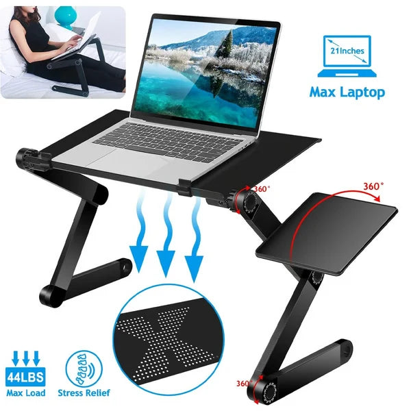 Laptop Stand Adjustable Height 360° Rotating Legs