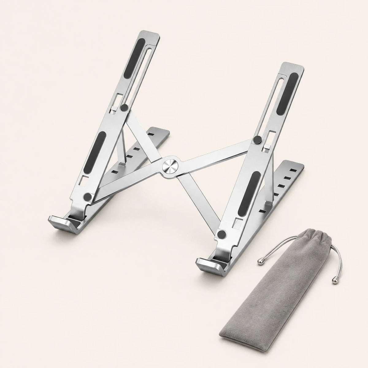 Laptop Stand Aluminum 6-Angle Adjustable Foldable Non-Slip