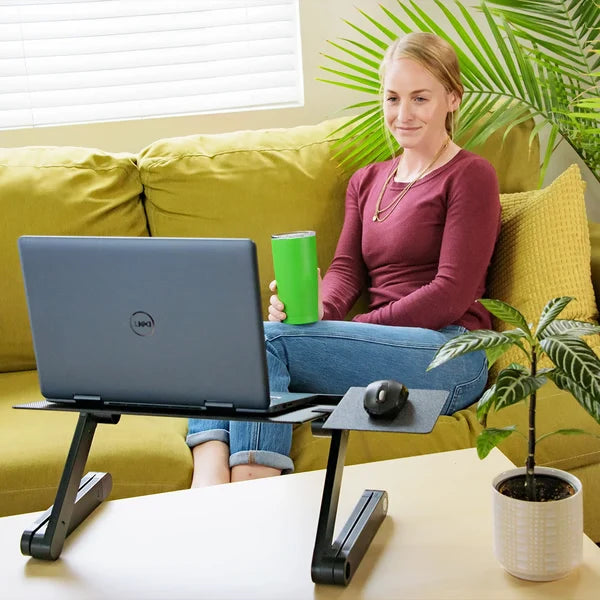 Laptop Stand Height Adjustable Foldable Aluminum-Magnesium Alloy