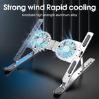 Laptop Stand USB Powered Cooling Fan Adjustable Height