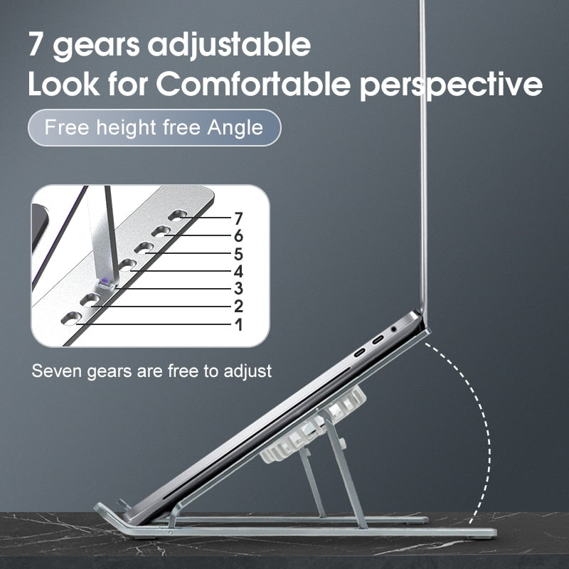 Laptop Stand USB Powered Cooling Fan Adjustable Height