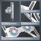 Laptop Stand USB Powered Cooling Fan Adjustable Height