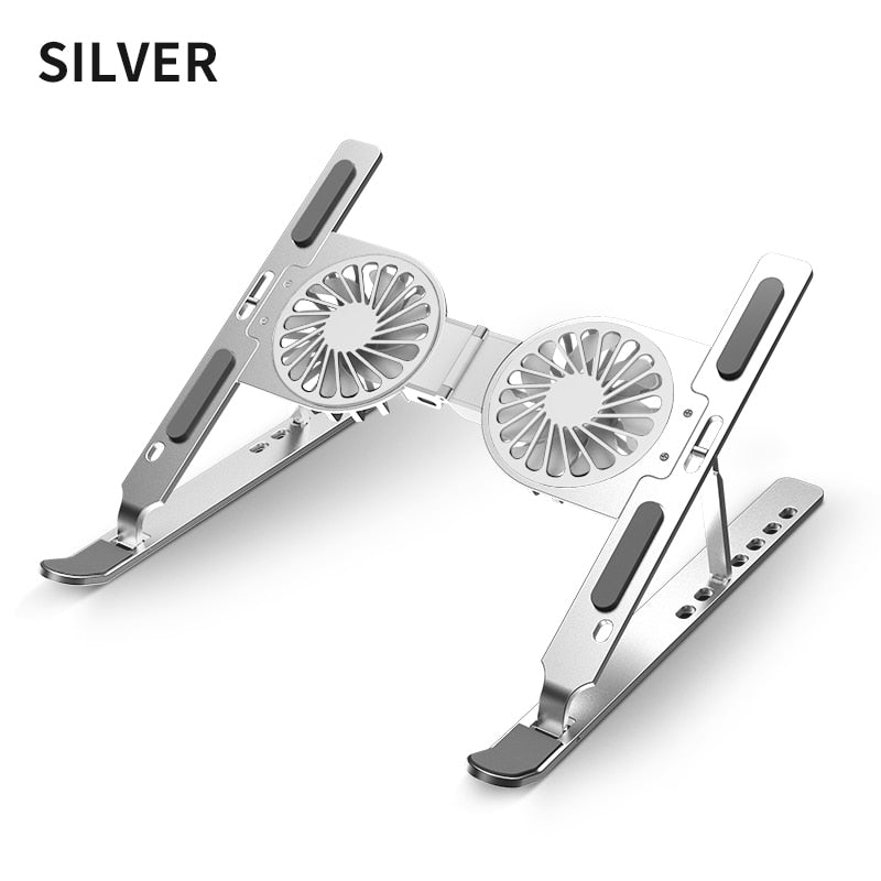 Laptop Stand USB Powered Cooling Fan Adjustable Height