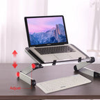 Laptop & Tablet Stand Adjustable Height Foldable Aluminum