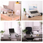 Laptop & Tablet Stand Adjustable Height Foldable Aluminum