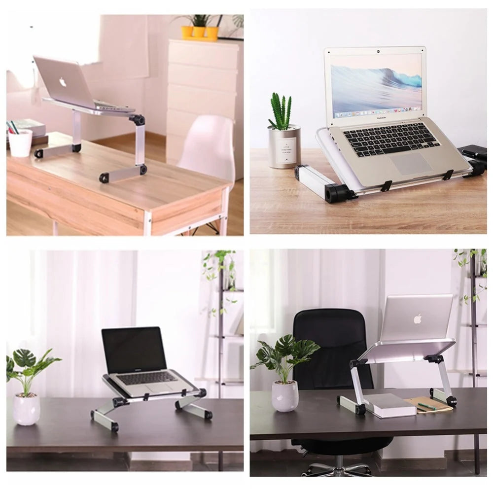 Laptop & Tablet Stand Adjustable Height Foldable Aluminum
