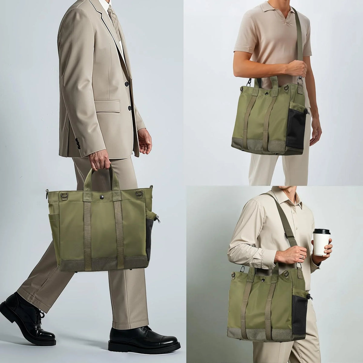 Laptop Tote Bag Fits 15.6 Inch Padded Sleeve