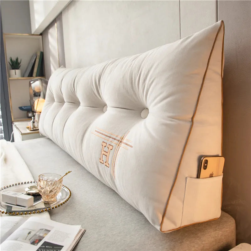 Large Comfort Pillow Ergonomic Support Cotton Plush & Breathable