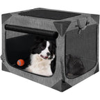 Large Dog Crate Chew-Resistant Fabric & Breathable Mesh