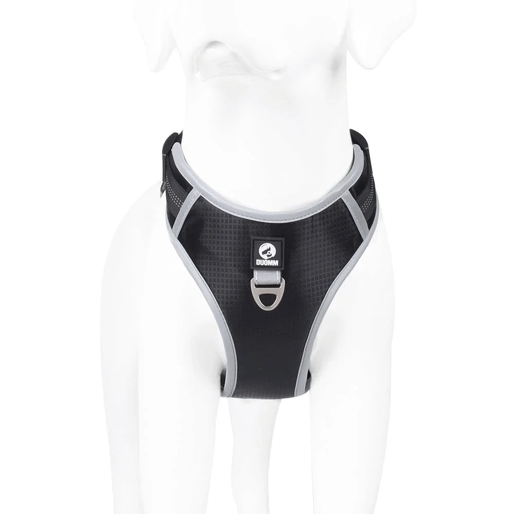 Large Dog Harness Oxford Cloth Soft Lined Handheld Leash