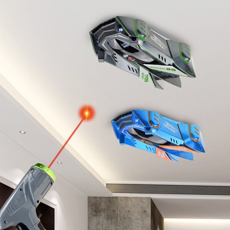 Laser-Controlled Wall & Ceiling RC Car
