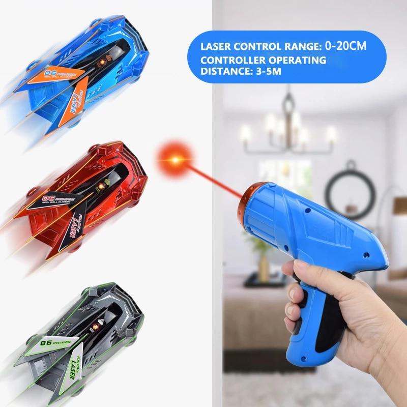 Laser-Controlled Wall & Ceiling RC Car