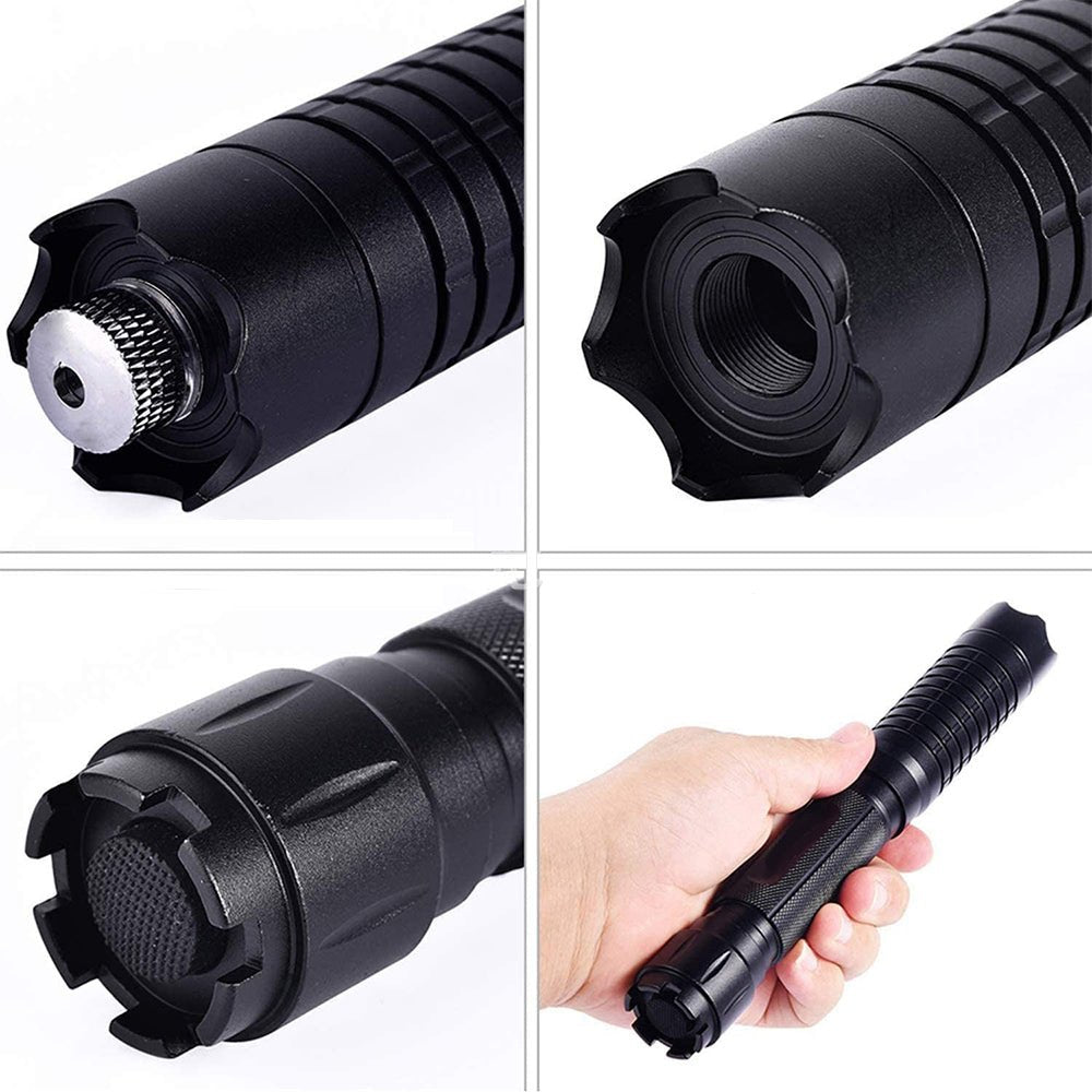 Laser Flashlight Blue Beam 3.11 Mile Range Thermal Ignition