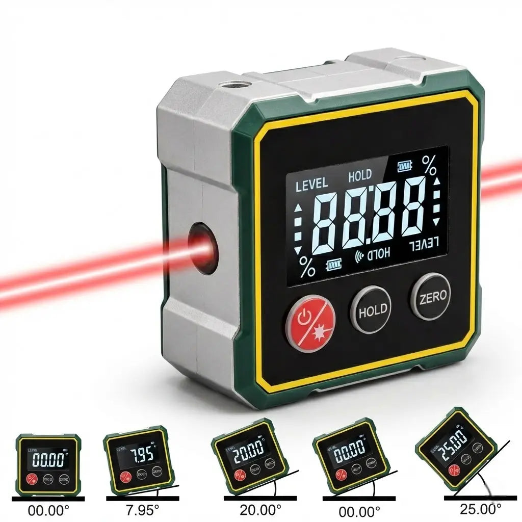 Laser Level Double Lines & Digital Inclinometer