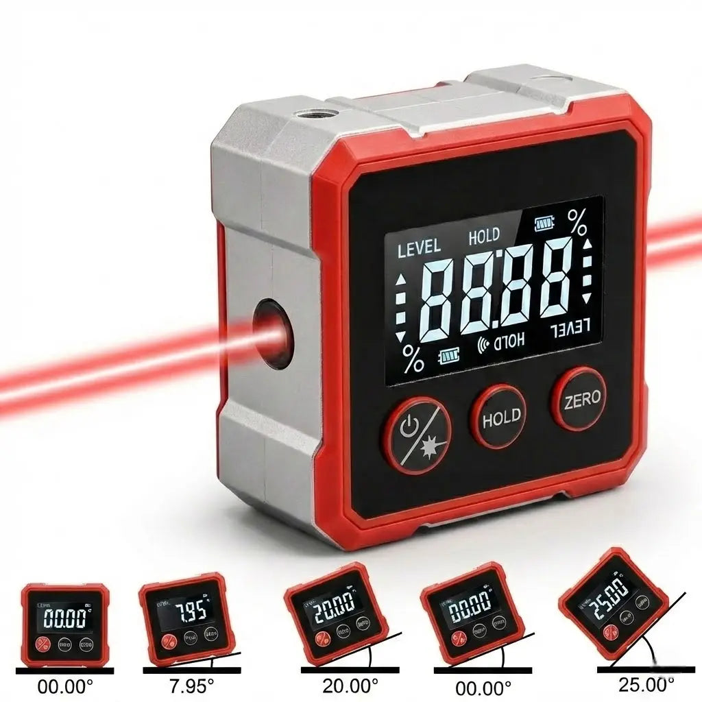 Laser Level Double Lines & Digital Inclinometer