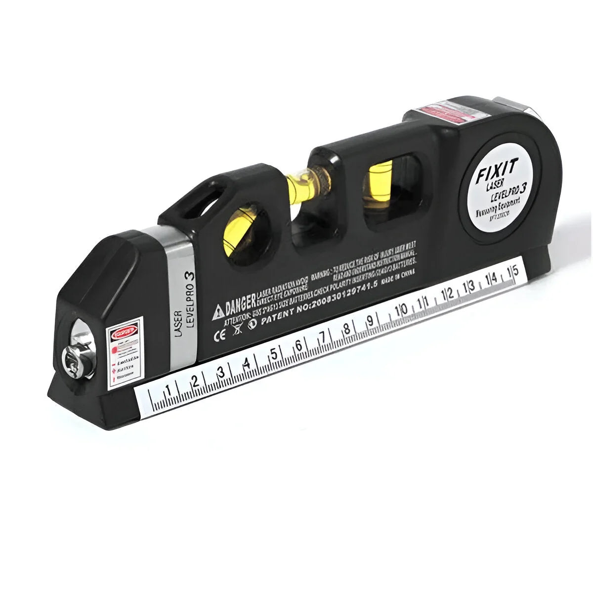 Laser Level Horizontal Vertical & Crosshair 2.5m Tape Measure