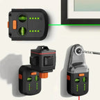 Laser Level Integrated Dust Extraction Rechargeable Wall-Safe Design