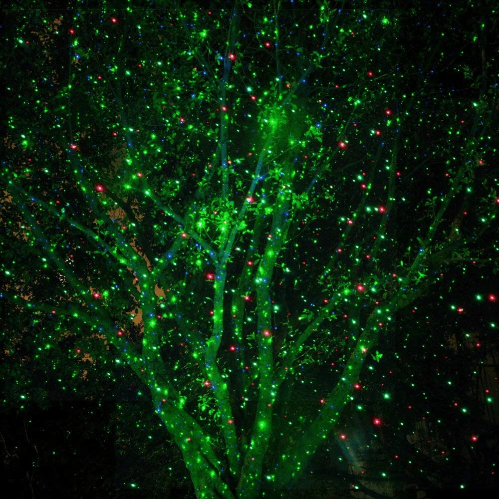Laser Light Projector Moving Red & Green Weatherproof