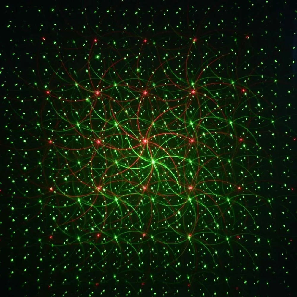 Laser Light Projector Moving Red & Green Weatherproof