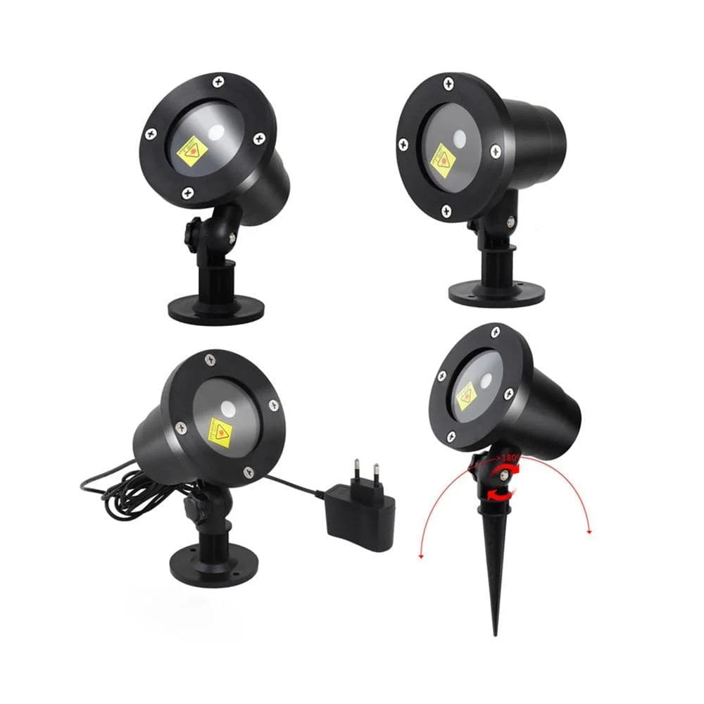 Laser Light Projector Moving Red & Green Weatherproof