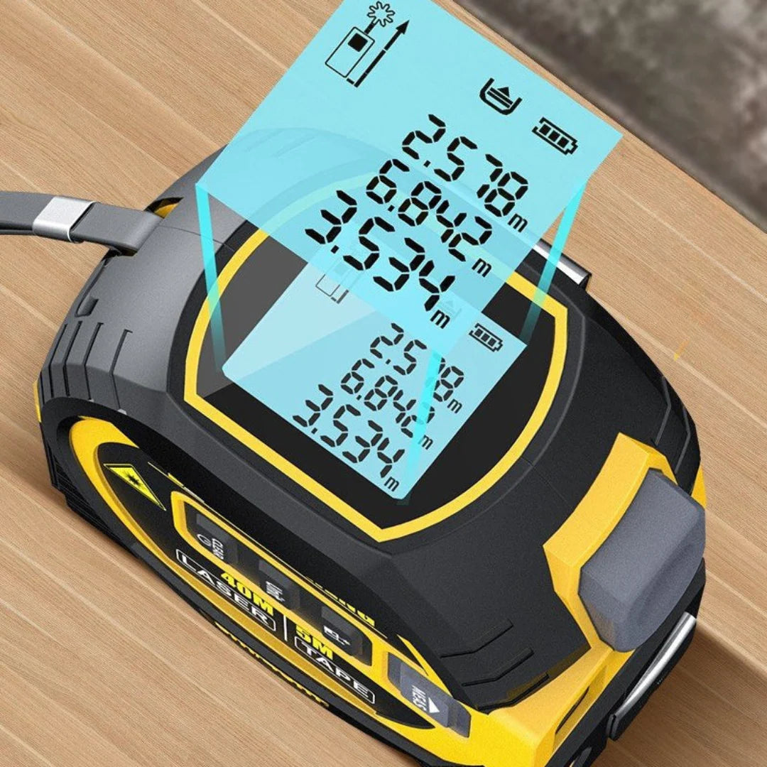 Laser Measuring Tape Infrared & Retractable 40m Range
