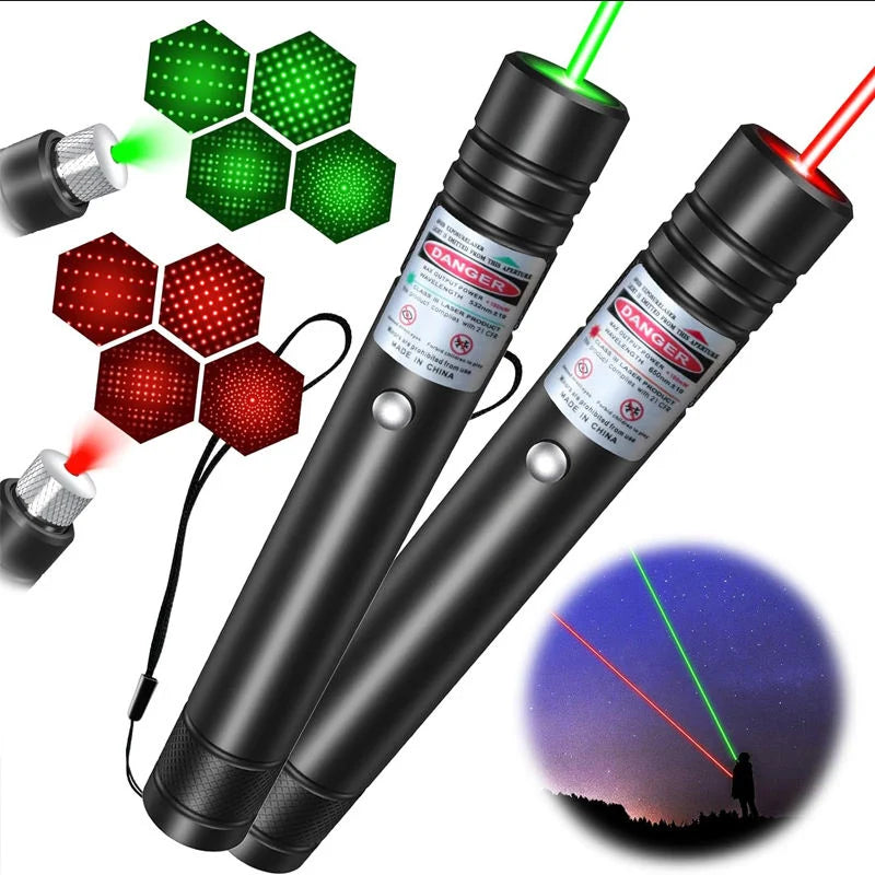 Laser Pointer Dual-Mode Starry & Focused USB Rechargeable