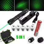 Laser Pointer Green 532 nm USB Rechargeable Anodized Metal